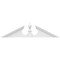 Ekena Millwork Acorn Architectural Grade PVC Pediment, 56"W x 14"H x 2-3/4"P (Pitch 6/12) PEDPS056X140ACR00 - alternate 6